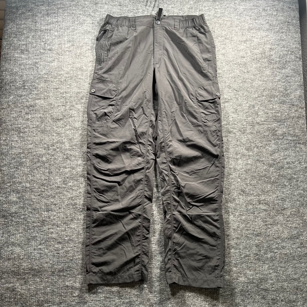The North Face Mens Gray Nylon Ripstop Cargo Hiking Pants Size L